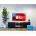 LG 55UQ80006LB (2022) + Soundbar voorkant