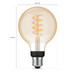 Philips Hue Filament Light White Ambiance Globe E27 3-pack 