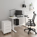 Euroseats Elektrisch Zit Sta Bureau 140 x 80 Wit/Wit product in gebruik