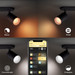 Philips Hue Fugato 3-spot White and Color Black 