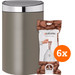 Brabantia Touch Bin 40 Liter Platinum + Vuilniszakken (120 stuks) Main Image