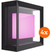 Philips Hue Econic muurlamp - wit en gekleurd licht - vierkant - Smart