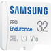 Samsung PRO Endurance 32GB microSDHC + SD Adapter left side