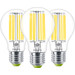 Philips LED Filament Light - 4W - E27 - Warm White Light 3-pack Main Image