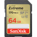 SanDisk SDXC Extreme 64GB 170mb/s Main Image