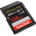 SanDisk SDXC Extreme Pro 128GB 200mb/s voorkant