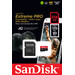 SanDisk MicroSDXC Extreme Pro 256GB 200MB/s packaging