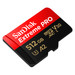 SanDisk MicroSDXC Extreme Pro 512GB 200mb/s voorkant