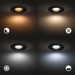 Philips Hue Xamento Bathroom Recessed Spot Light Black White and Color - 6-pack product in use