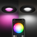 Philips Hue Xamento Bathroom Recessed Spot Light Black White and Color - 6-pack product in use