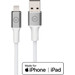 BlueBuilt USB-A to Lightning Cable 1.5m Nylon White Main Image