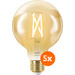 WiZ Smart Filament Light Globe 5-pack - Warm to Cool White Light - E27 Main Image