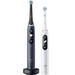 Oral-B iO 7 Zwart en Wit Duopack + iO Ultimate Clean opzetborstels (8 stuks) 