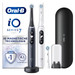 Oral-B iO 7 Zwart en Wit Duopack + iO Ultimate Clean opzetborstels (8 stuks) verpakking