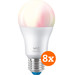 WiZ Smart Light 8-pack - Colored and White Light - E27 Main Image