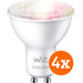 WiZ Smart Spot 4-pack - Gekleurd en Wit Licht - GU10 Main Image