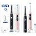 Oral-B iO 6n Zwart en Lichtroze Duopack + opzetborstels (8 stuks) 