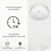 ELRO Blue Line CBFS58R Smoke Detector 4-pack + Carbon Monoxide Detector detail