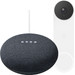 Google Nest Mini Gray + Google Nest Doorbell Main Image