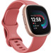 Fitbit Versa 4 Pink + BlueBuilt Charger left side