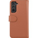 BlueBuilt Samsung Galaxy S21 FE 2-in-1 Case Bruin voorkant