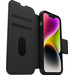 Otterbox Strada Apple iPhone 14 Book Case Leather Black right side