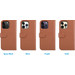 BlueBuilt Apple iPhone 14 Pro Max 2-in-1 Case Leather Brown 