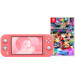 Nintendo Switch Lite Coral + Mario Kart 8 Deluxe Switch Main Image