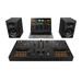 Pioneer DJ DDJ-FLX4 + Pioneer DJ DM-50D Black product in use