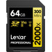 Lexar Professional 2000x GOLD 64GB SDXC 300mb/s Main Image