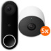 Google Nest Doorbell Wired + Google Nest Cam 5-pack Main Image