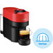 Krups Nespresso Vertuo Pop XN9205 Spicy Red + melkopschuimer voorkant