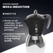 Bialetti New Moka Induction Zwart 6 kopjes 