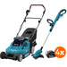 Makita DLM382CM2 + Makita DUR181Z incl. 5.0Ah Battery (2x) + 4.0Ah Battery (2x) Main Image