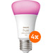 Philips Hue White and Color E27 1100lm 4-pack Main Image