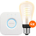 Philips Hue Filament White Ambiance Edison 4-pack + Bridge Main Image