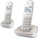 Philips DECT Draadloze Telefoon XL met 2 handsets linkerkant