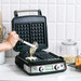 GreenPan Elite Waffle Iron Black product in use