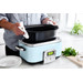 GreenPan Elite Slowcooker Blue Haze 6 Liter product in gebruik