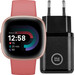 Fitbit Versa 4 Pink + BlueBuilt Charger Main Image