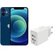 Refurbished iPhone 12 mini 128GB Blauw (Zo goed als nieuw) + XtremeMac Oplader 12W Wit Main Image