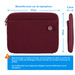 BlueBuilt Laptophoes breedte 37 cm 15-16 inch S Rood visual Coolblue 2