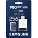 Samsung PRO Ultimate 256 GB (2023) SDXC + USB lezer 