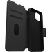 Otterbox Strada Apple iPhone 15 Plus Book Case Leather Black with MagSafe 