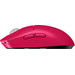 Logitech G PRO X Superlight 2 Lightspeed Draadloze Gaming Muis Magenta linkerkant