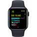 Apple Watch SE (2022) 40mm Midnight Aluminium Sportband S/M voorkant