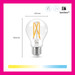 WiZ Smart Filament Light Standard 6-pack - Warm to Cool White Light - E27 