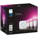 Philips Hue White and Color Starter Pack E27 3-pack + Bridge - Smart ...