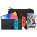 Nintendo Switch OLED Rood/Blauw + Super Mario Bros. Wonder + BlueBuilt Beschermhoes Main Image