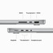 Apple MacBook Pro 14 inches (2023) M3 Pro (11-core CPU/14-core GPU) 18GB/512GB Silver QWERTY 